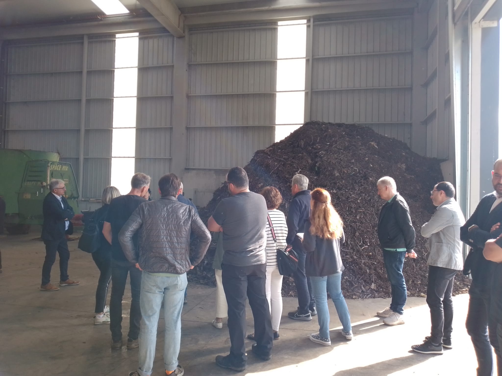 Visita a la planta de compostatge de Malla, un projecte que pot ser un referent per l’Espai Agrari de la Baixa Tordera